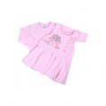 Dojčenská 2-dielna súprava so šatami Koala Natálka ružová