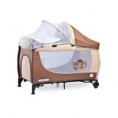 Cestovná postieľka CARETERO Grande brown 2016